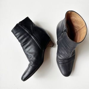 Maison Martin Margiela Hidden Heel Black Leather Boot 35.5